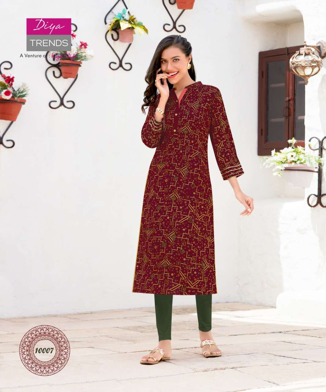 Gardencity Vol 10 By Diya Rayon Simple Ladies Wear Kurti