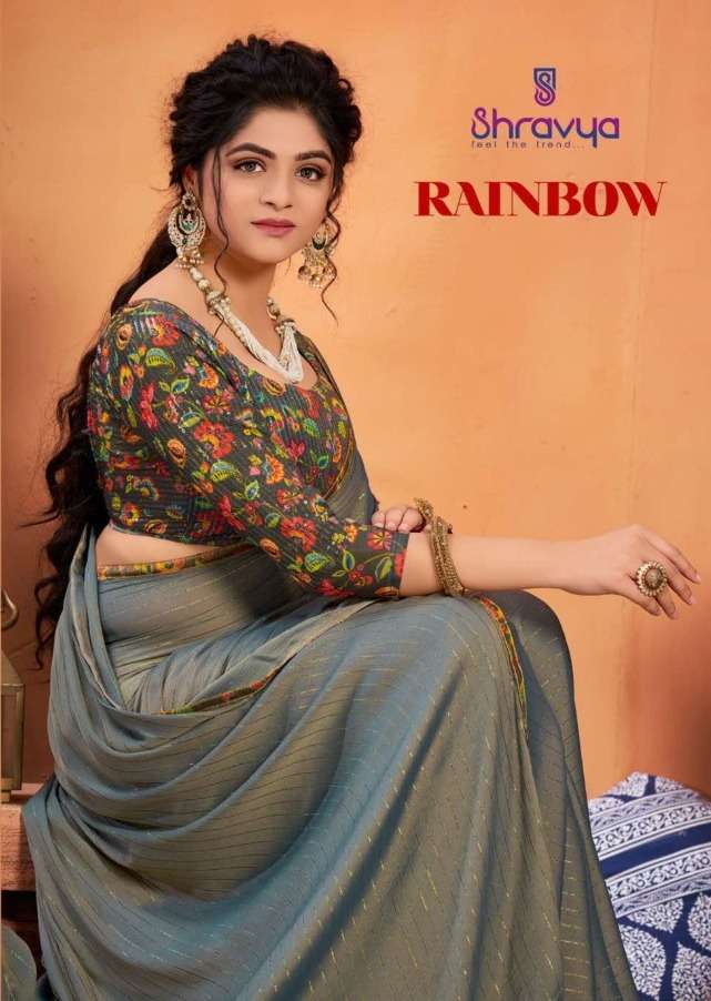 Rainbow By Shravya Exclusive Classy Fancy Saree Supplier