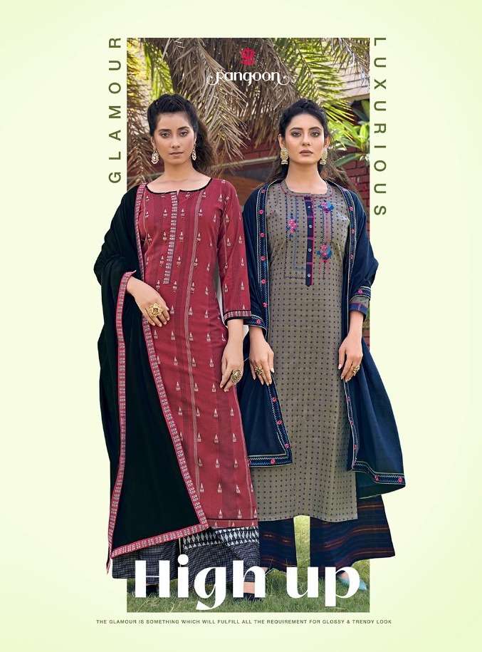 High Up By Rangoon Cotton Readymade Plazzo Suit Wholesaler