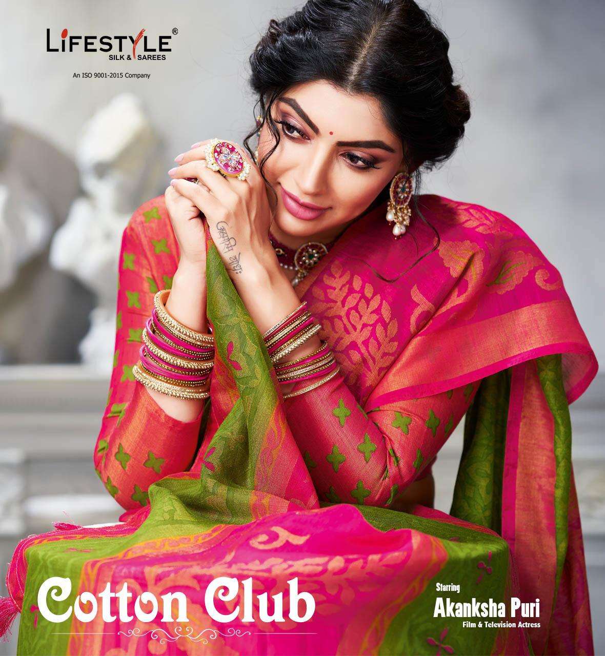 Lifestyle Cotton Club Series 74321-74330 Cotton Brasso Saree