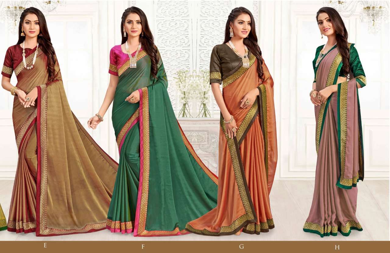 Shravya Fashion Ipl Silk Chiffon With Heavy Jacqaurd Border Saree