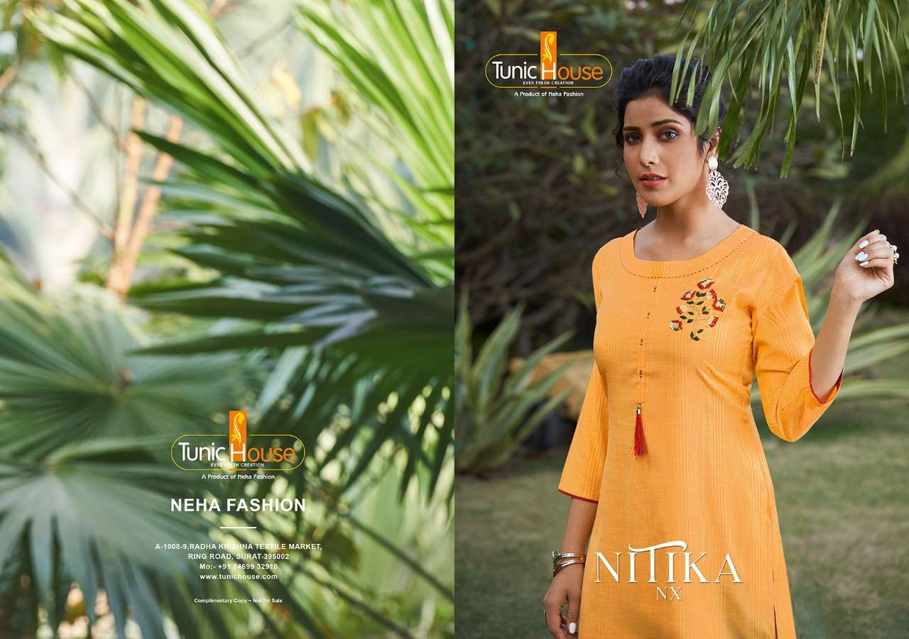 Nitika Nx By Tunic House Designer Hand Work Kurti
