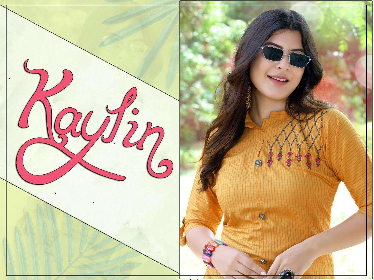 Kaylin By Trendy Heavy 140 Gm Self Design Bombay Rayon Kurti