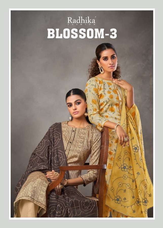 Radhika Blossom Vol-3 Series 3001-3008 Cotton Dresses