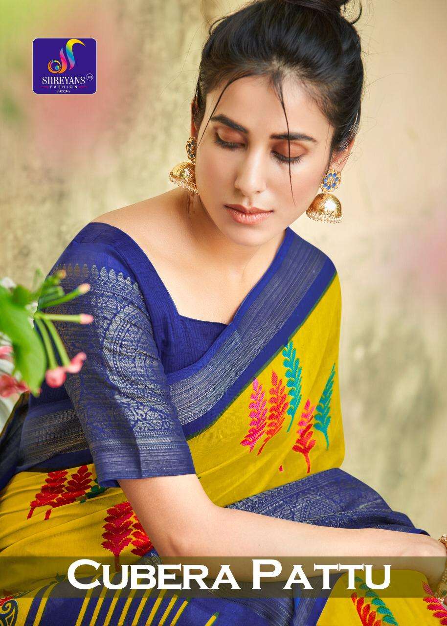 Shreyans Fashion Cubera Pattu Series 01-12 Cotton Silk Saree