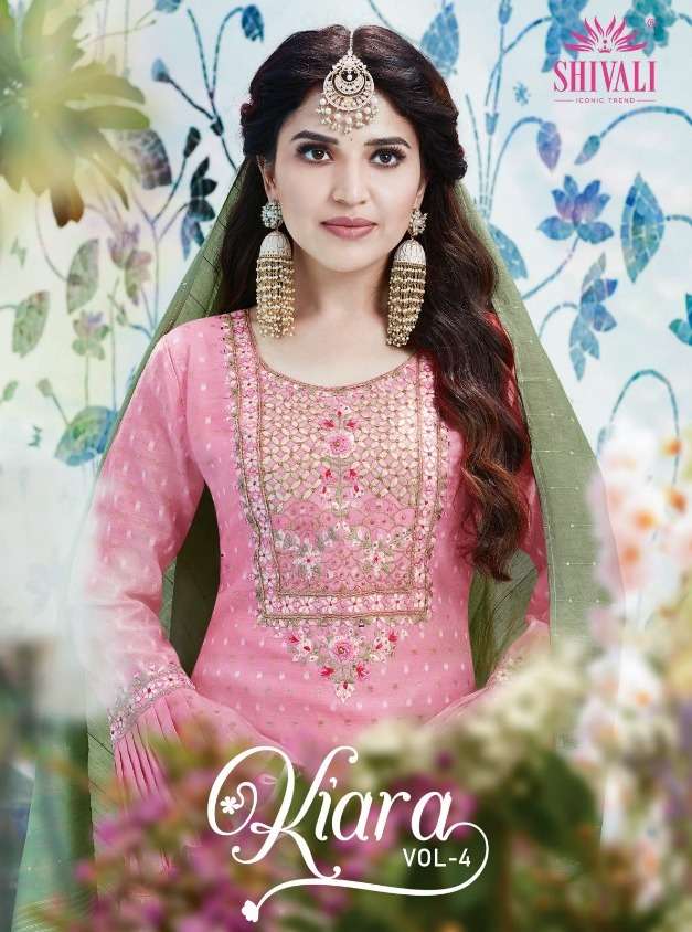 Shivali Kiara Vol-4 Series 1001-1005 Exclusive Work Readymade Suits