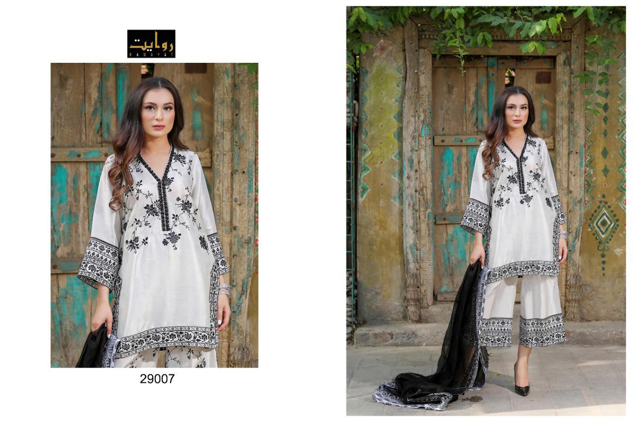 Rawayat Signature Collection 29007 Designer Pure Cotton Suit