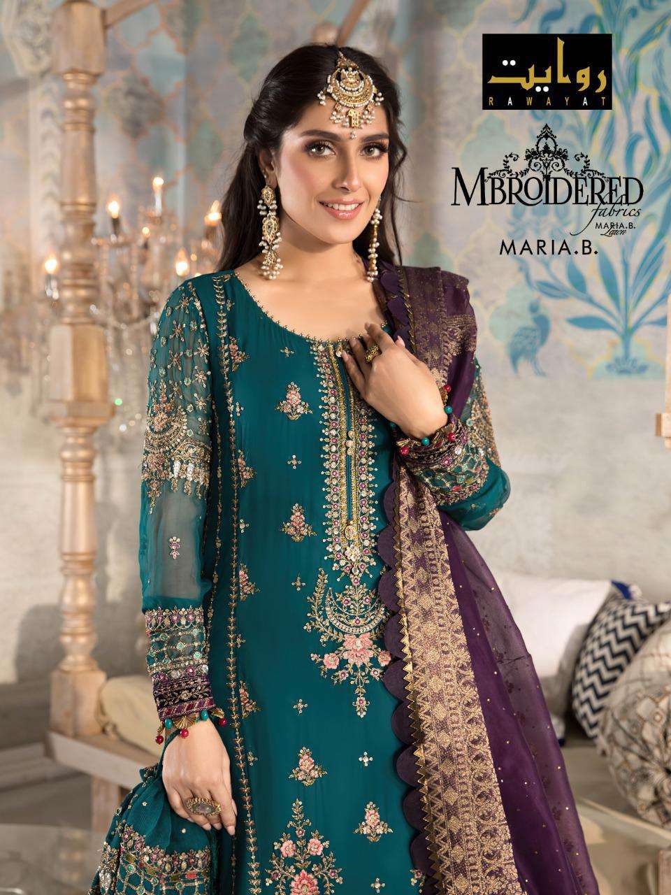 Rawayat Mbroidered Collection 2021 Georgette Pakistani Suits