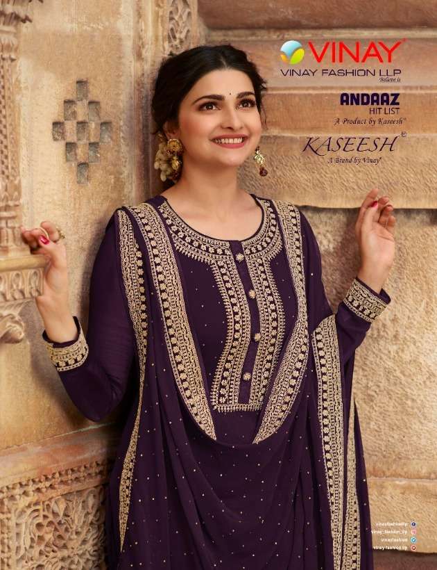 Andaaz Hitlist By Vinay Georgette Designer Elegant Salwar Kameez