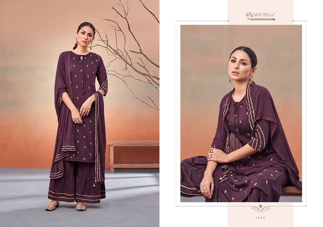 Shubh Nx Punjabi Kudi Vol-1 Chinnon Silk With Butti Work  Suit