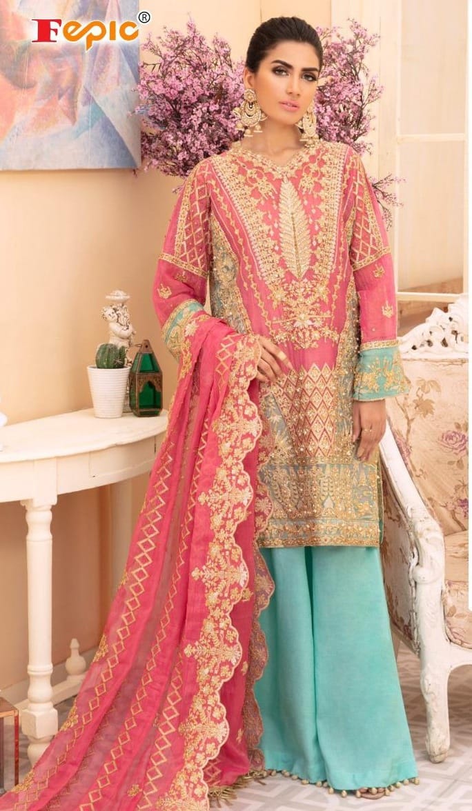 Fepic Rosemeen C-1126 Designer Georgette Suit