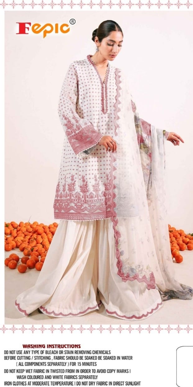 Fepic Rosemeen 5118 Designer Pure Cotton Suit