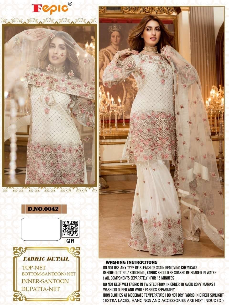 Fepic 0042 Designer Georgette Suit