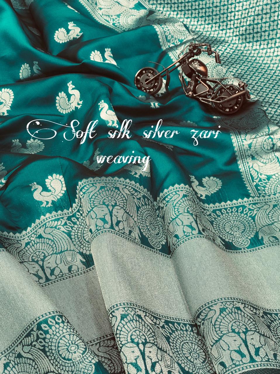 Bt-03 Designer Soft Silk Weaving Saree