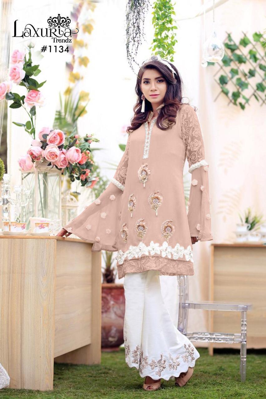 Laxuria Trendz 1134 Designer Faux Georgette Tunic