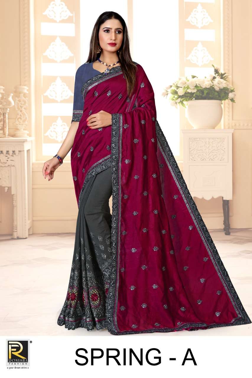 Spring By Ranjna Saree Indian Traditional Wear Half N Half Designer Saree Collection