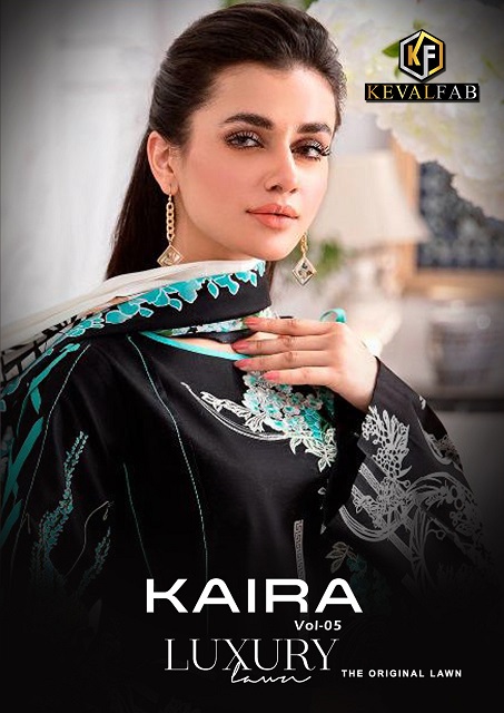 Keval Fab Kaira Vol-5 Luxury Lawn Pure Lawn Cotton Suit