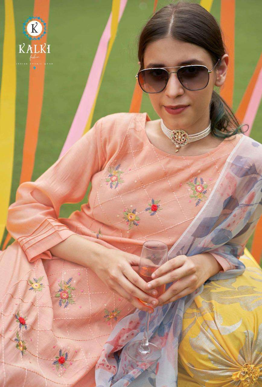 Festival By Kalki Trendz Readymade Viscose Silk Designer Suits