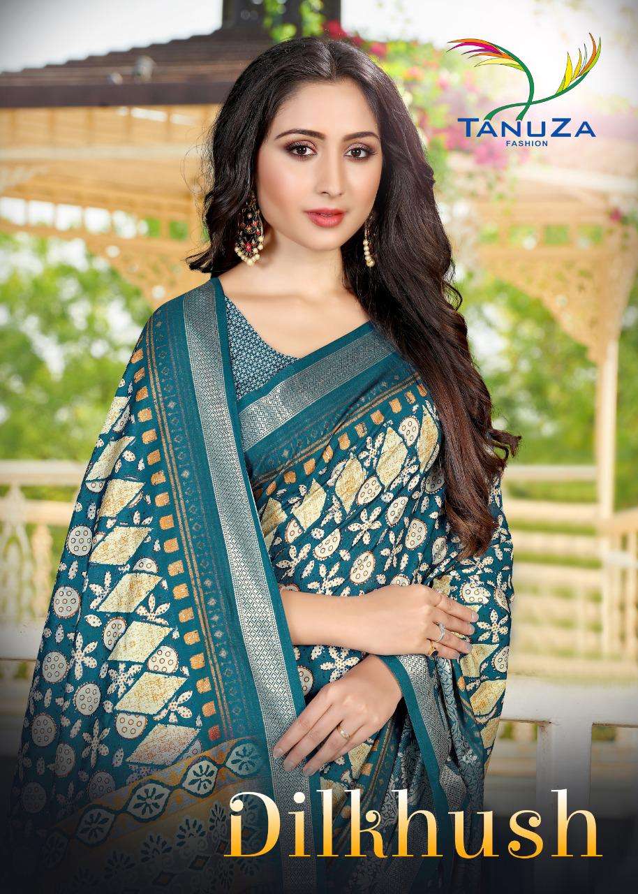 Tanuza Fashion Dilkhush Viscose Weaving Silk Traditional Saree