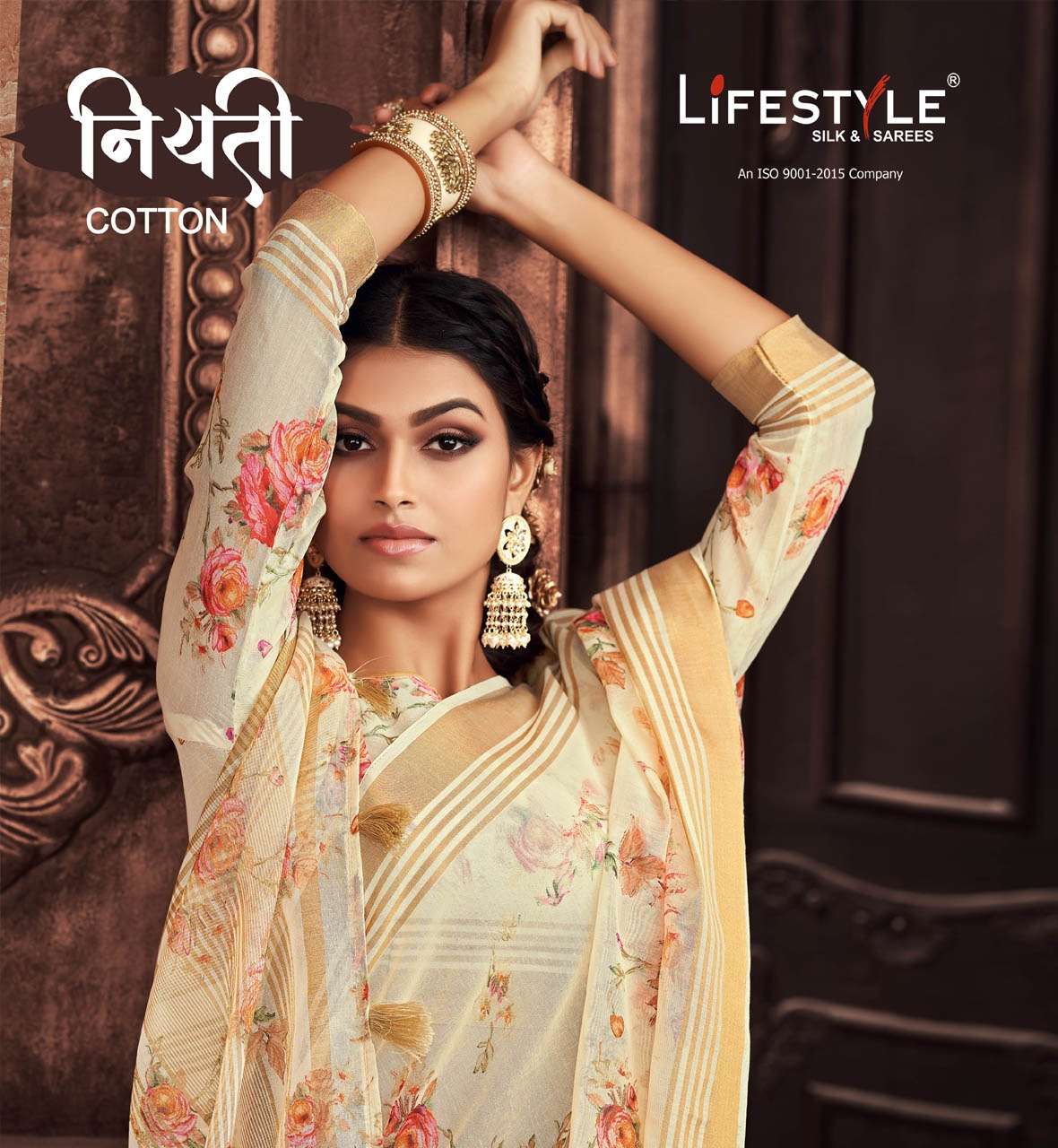 Lifestyle Niyati Cotton Printed Fancy Designer Saree