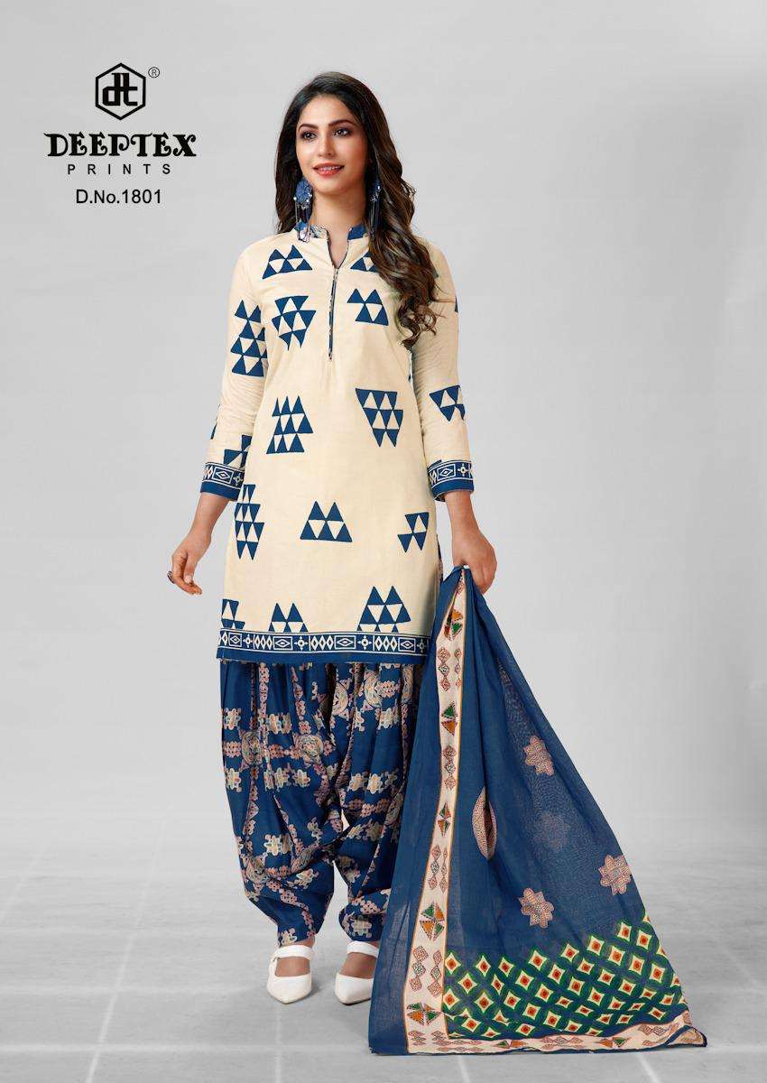 Deeptex Prints Pichkari Vol-18 Series 1801-1810 Cotton Chudidar Suit