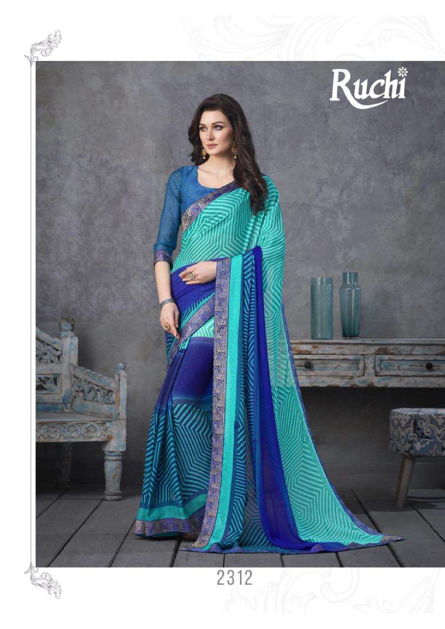 Ruchi Simba Hits Vol-1 Georgette Printed Casual Wear Saree