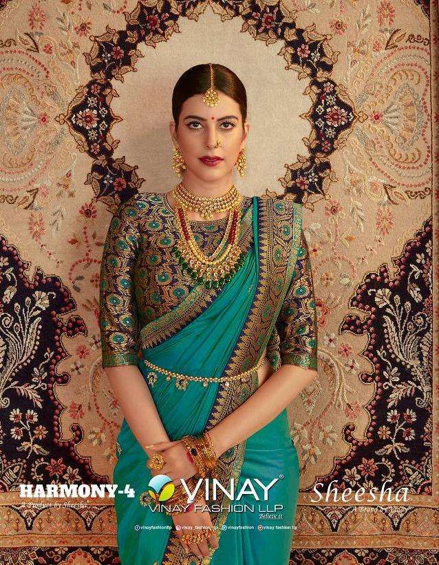 Vinay Harmony Vol-4 Series 23911-23919 Silk Saree With Banarasi Border