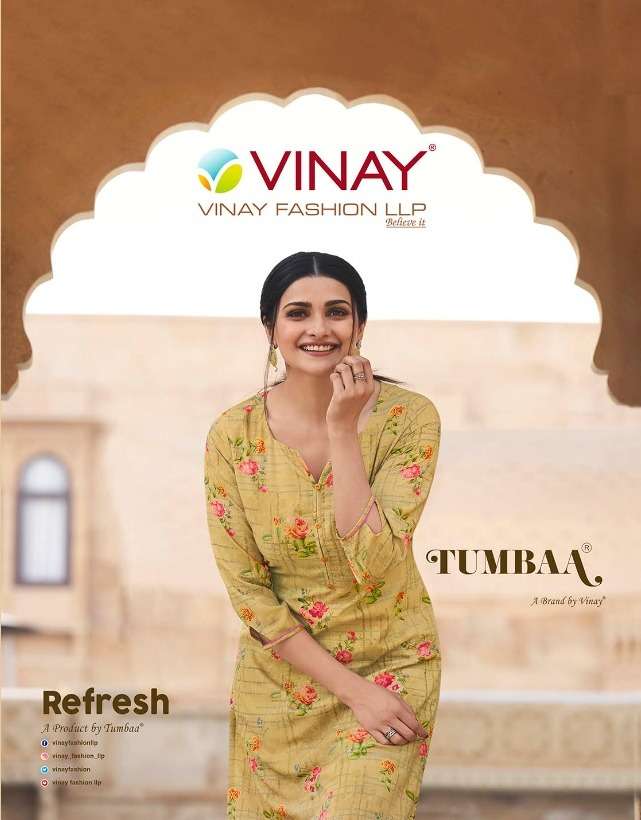 Vinay Tumbaa Refresh Series 38851-38858 Modal Cotton Kurti With Bottom