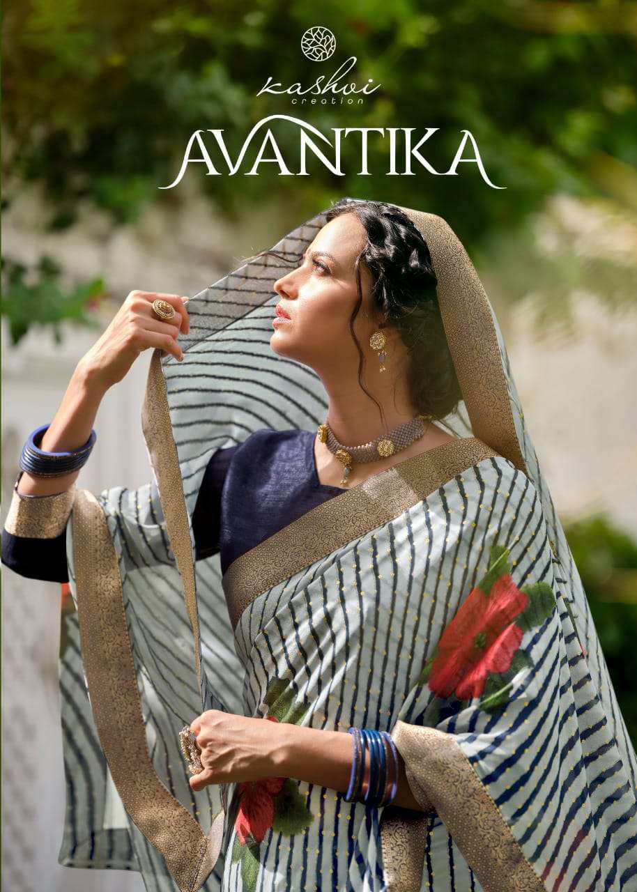 Kashvi Avantika Series 63001-63010 Georgette Printed Saree