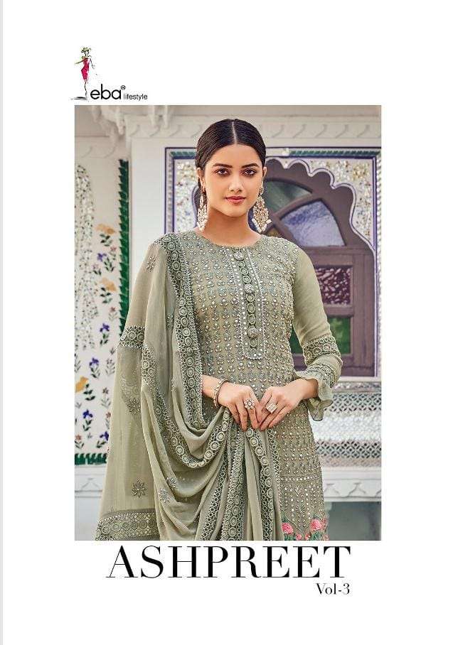 Eba Ashpreet Vol 3 Embroidery Georgette Elegant Salwar Kameez