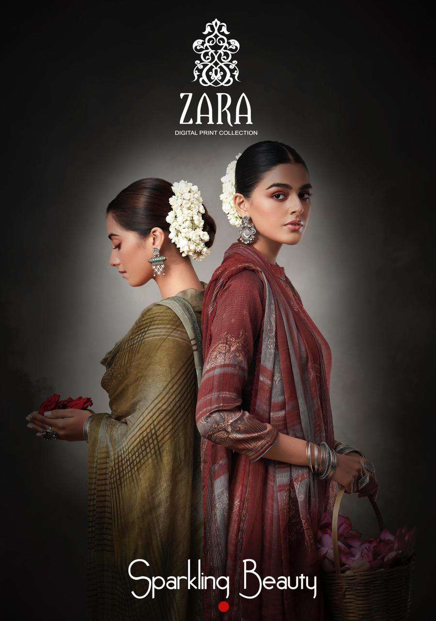 Kesar Karachi Prints Zara Series 1001-1008 Jam Silk Suit