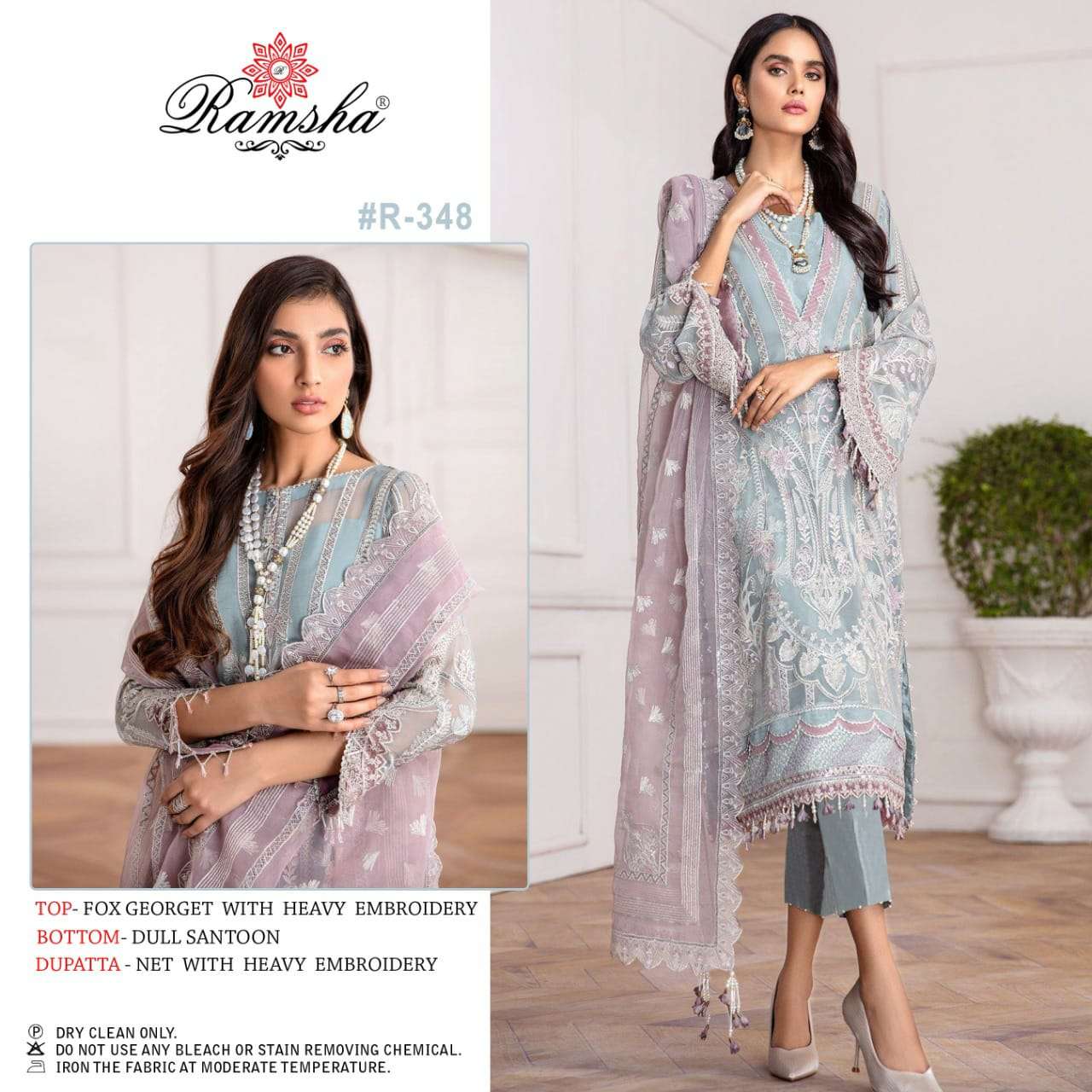 Ramsha Vol-21 Series 347-350 Georgette Pakistani Suits