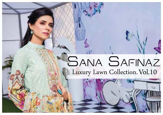 Sana Safinaz Luxury Lawn Collection Vol-10 10001-10008 Lawn Cotton Suit