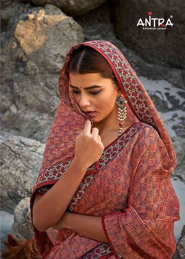 Antra Masakali Chiffon Printed Ethnic Wear Fancy Sarees