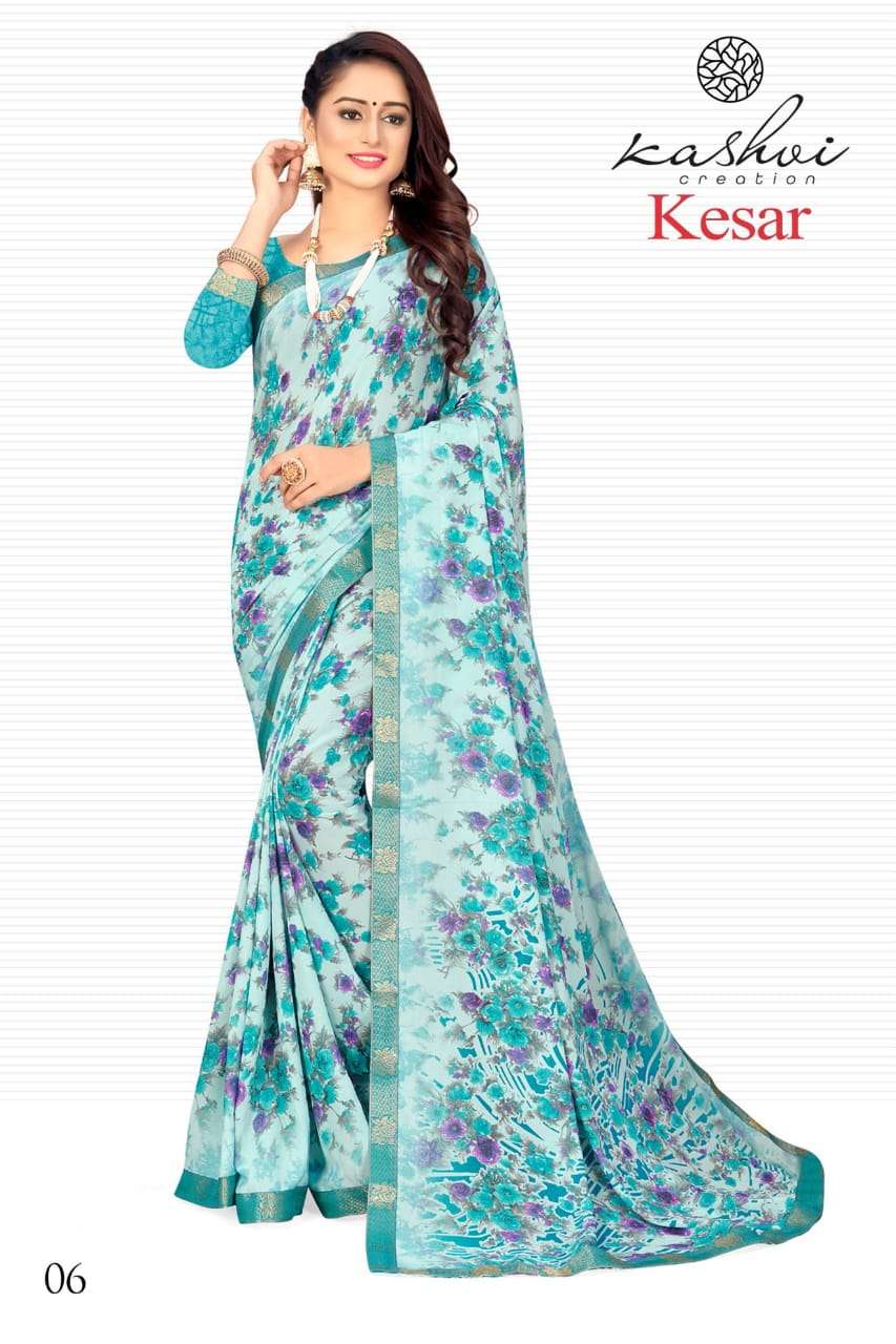 Kesar By Kashvi Soft Micro Printed Saree Wholesaler