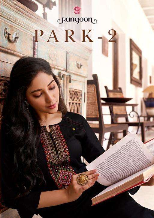 Rangoon Park Vol-2 Series 2981-2988 Rayon Work Kurti