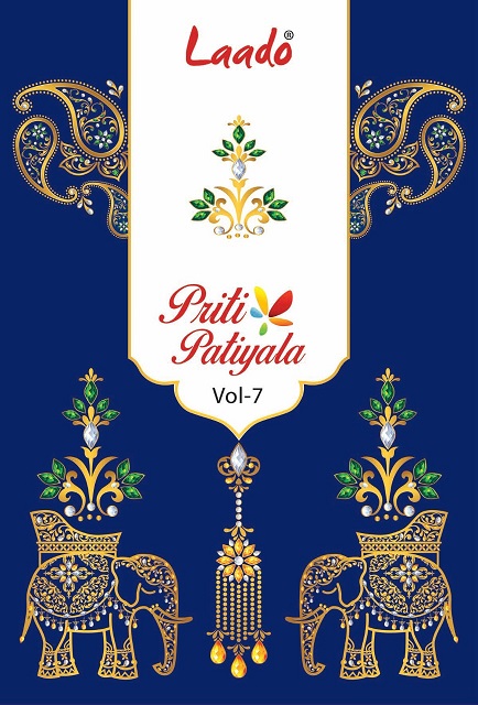 Lado Priti Patiyala Vol-7 Series 7001-7010 Pure Cotton Suit
