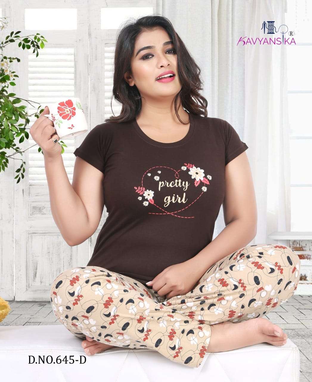 Kavyansika Vol 645 Cotton Hosiery Women Night Suits