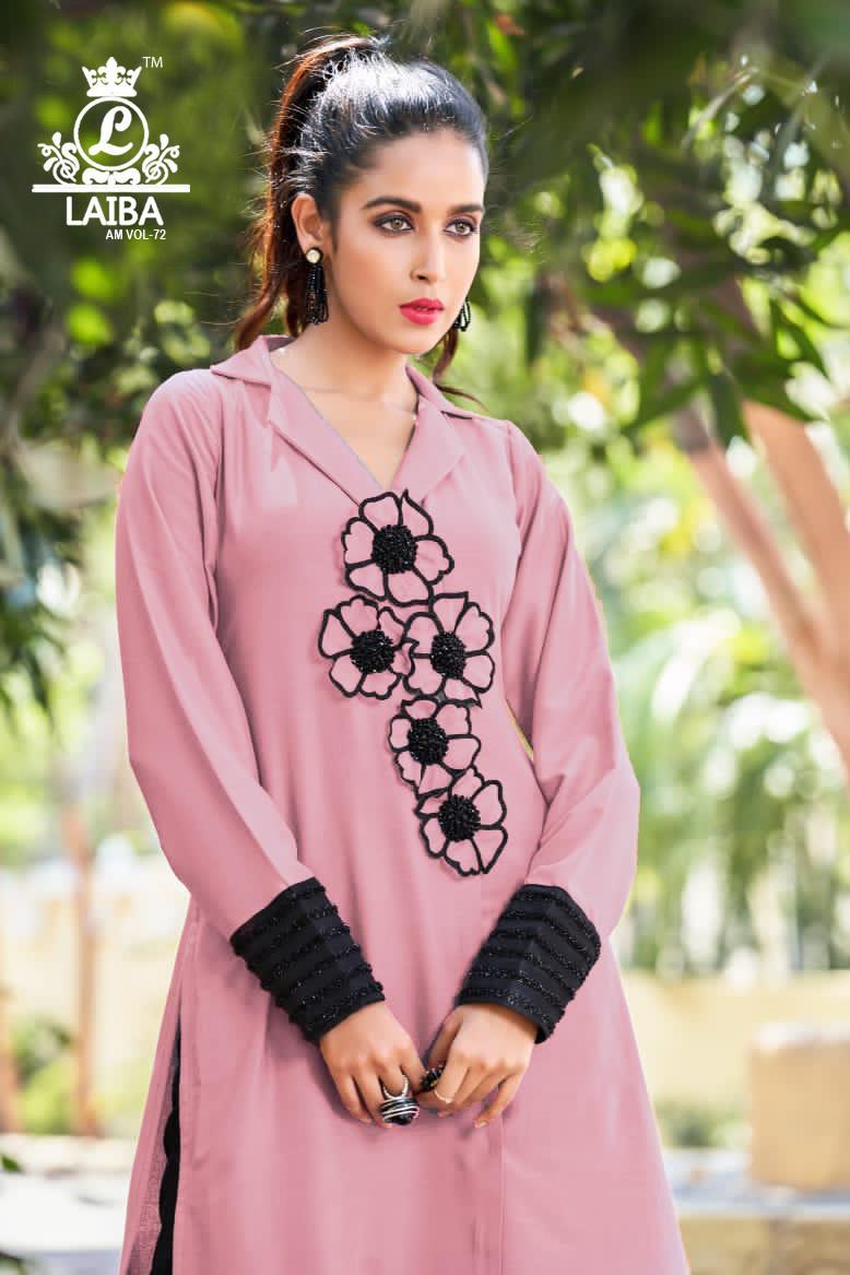 Laiba Am Vol-72 Designer Heavy Georgette Kurti