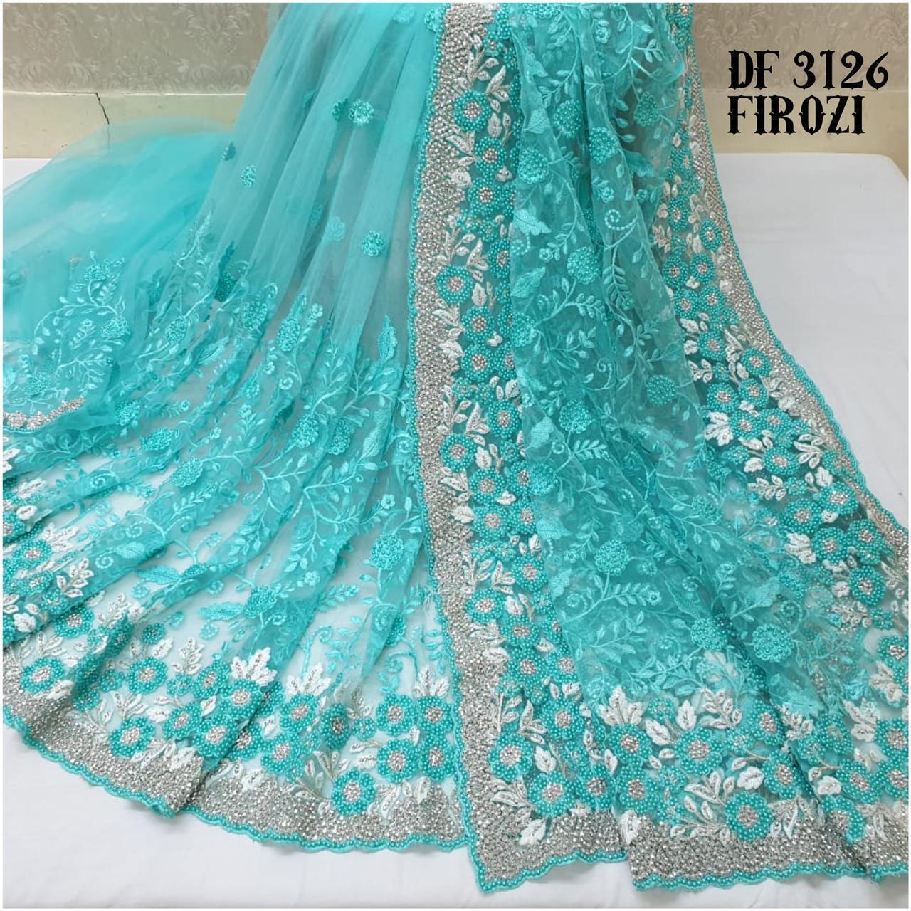 Bt-16 Designer Heavy Nylon Net Saree