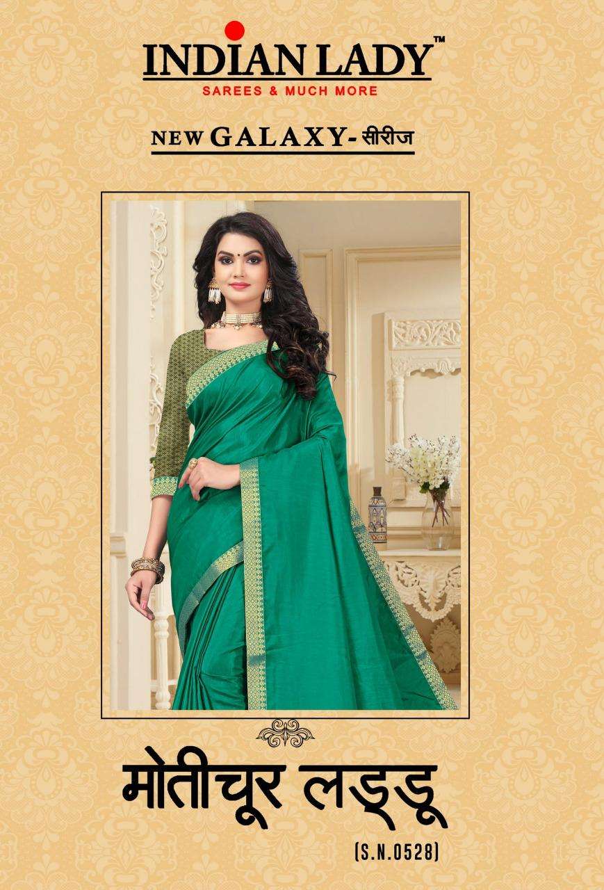 Indian Lady Launch Motichur Laddu Dola Silk Formal Wear Stylish Saree