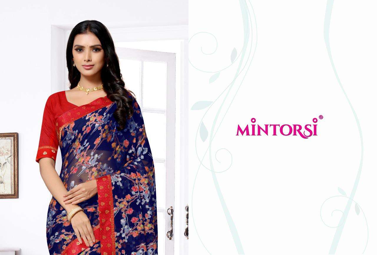Mintorsi Launch Amol Brasso Printed Ethnic Wear Saree Collection