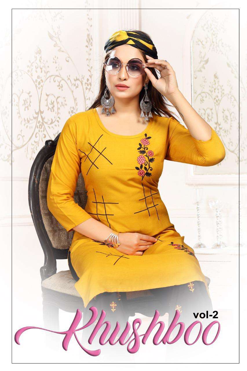 Fashion Talk Khushboo Vol-2 Series 7368 Heavy Rayon Readymade Suit