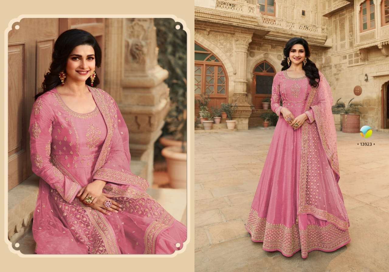 Parimahal Hitlist By Vinay Dola Silk Anarkali Party Wear Long Suits