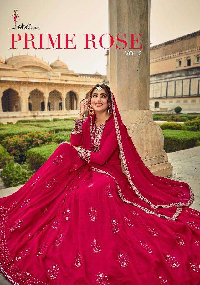 Eba Prime Rose Vol 2 Georgette Work Long Party Wear Suits