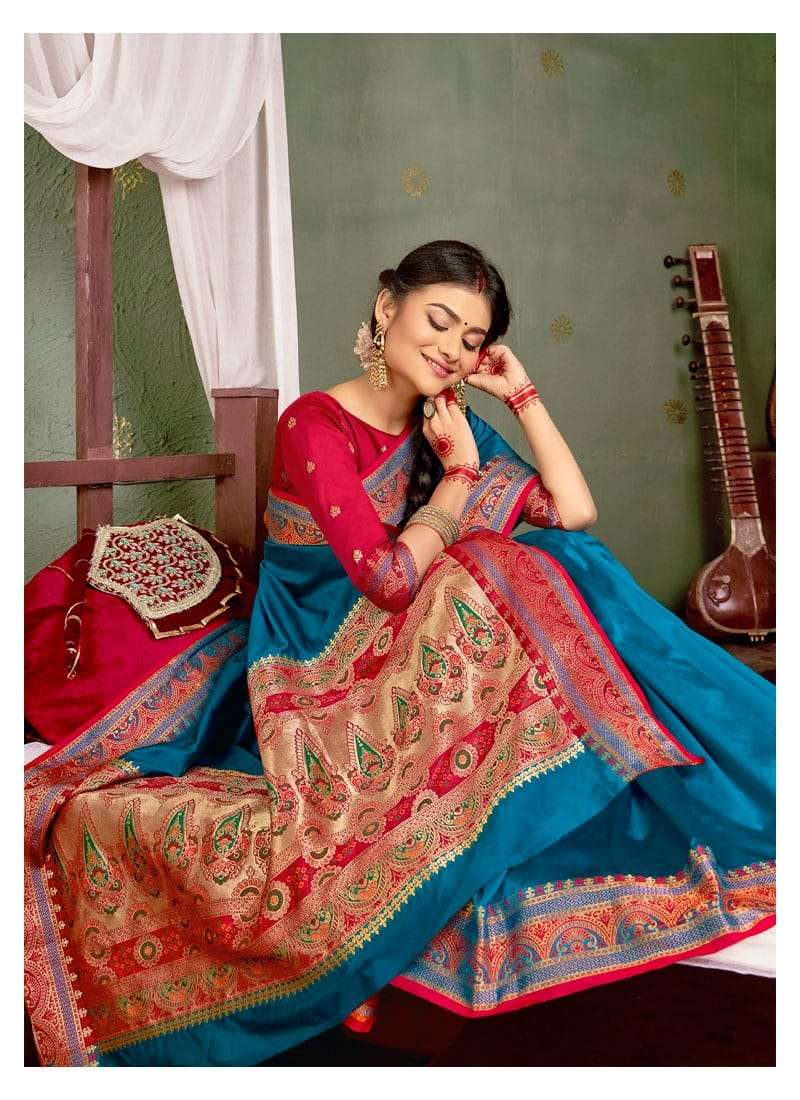 Silk Beauty By Lifestyle Lichi Silky Ethnic Wear Fancy Sarees