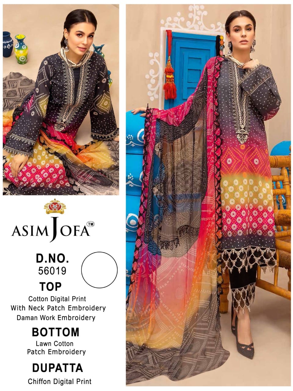Asmi Jofa Jf-56019 Designer Heavy Cotton Suit