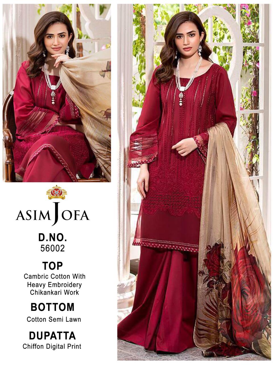 Asmi Jofa D-56002 Designer Cambric Cotton Suit