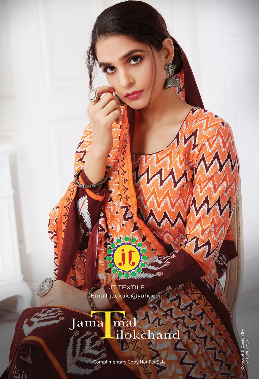 Jt Titali Vol-7 Series 7001-7012 Printed Pure Cotton Suit