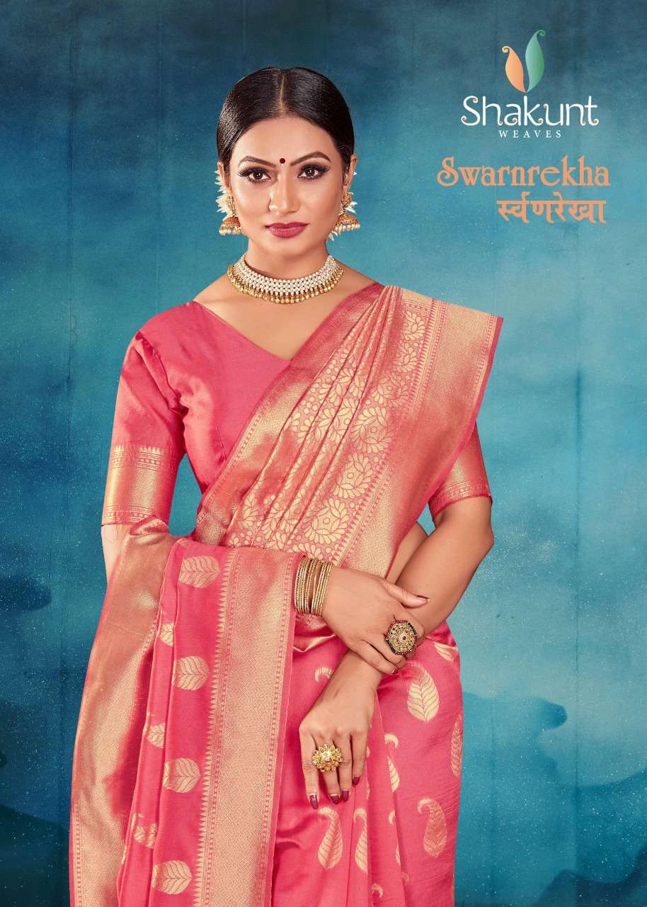 Shakunt Swarnrekha Vol-1 Series 33057-33061 Art Silk Sarees